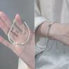 Minimalist Gold Color Butterfly Bangles&Bracelets for Women Korean Elegant Zircon Sakura Bracelet Student Friendship Jewelry