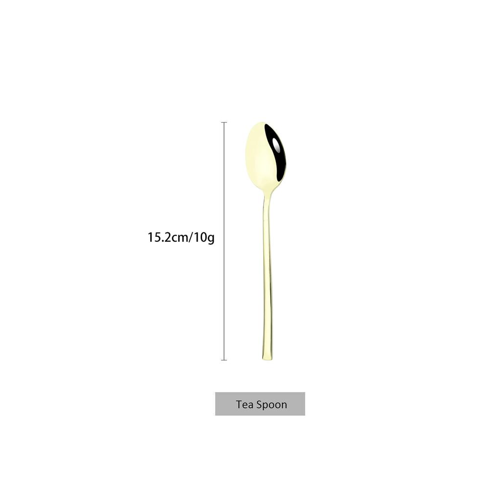 Stainless Steel Cutlery Set Mirror Black Dinnerware Set Knife Dessert Fork Coffee Tea Spoon Tableware Western Kitchen Flatware