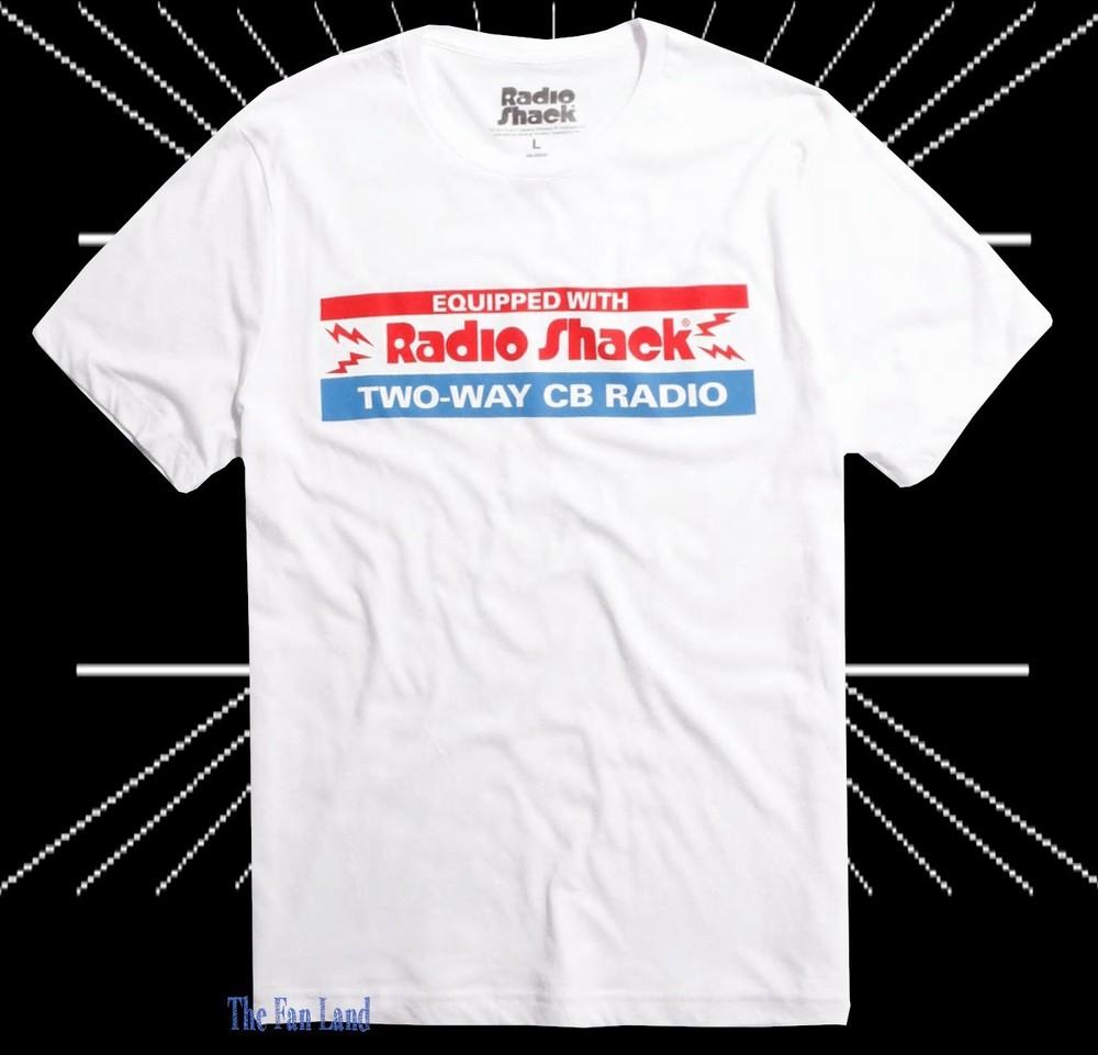 New Radio Shack Two Way CB Radio White Vintage Men s Retro Unisex T-Shirt M