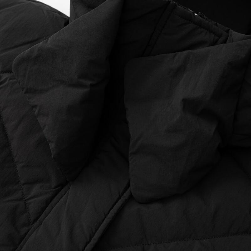 Elva' Island Women's Hooded Mid-Length Loose-Fit Down Jacket