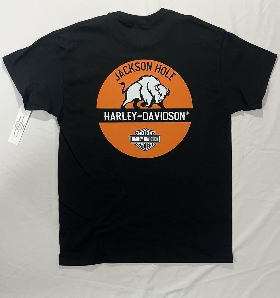Jackson Hole Buffalo Harley Davidson Cycles T-shirt