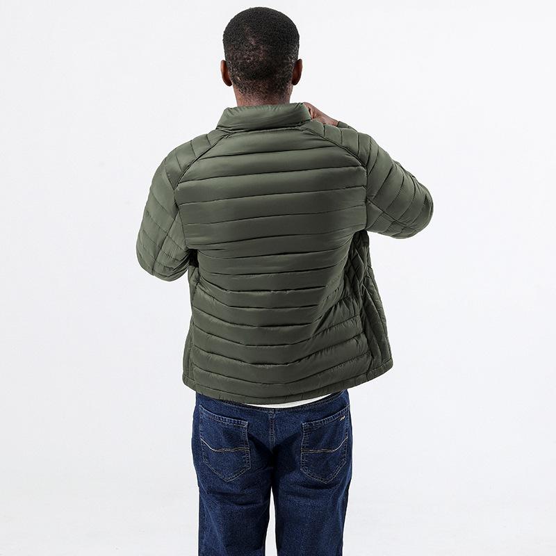 Autumn and winter new stand-up collar men's cotton clothes casual and warm long-sleeved pat cotton jacket men