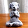 Chien Bouddha Méditation Statue de Chien Chien Yoga Pose de Prière Statue Zen Décoration de Jardin Zen Chien Bouddha