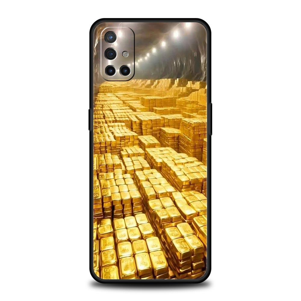 Gold Money Pattern Phone Case For OnePlus 15 13 12 11 10 9 8 13T 10T 7T Pro 13R 12R 9RT 8T Nord 4 N200 2T CE 2 3 5G Lite Cover