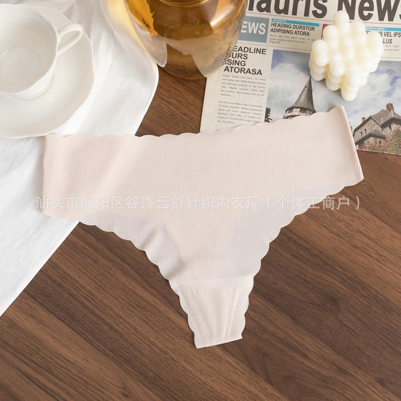 Women S Ice Silk Seamless Breathable Plus Size Underwear With Cotton Gusset