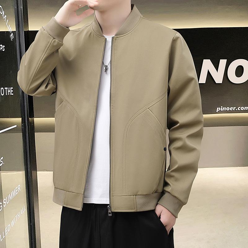 Jacket Men's Spring and Autumn Casual Jacket Bomber Jacket Loose Trendy Brand Men's and Women's Same Baseball Jersey