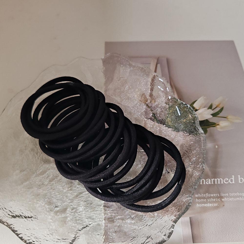 10pc Solid European and American Elastic Hair Bands Rubberband for Women Girls Child Hair Ties for Korean Hair Accessories