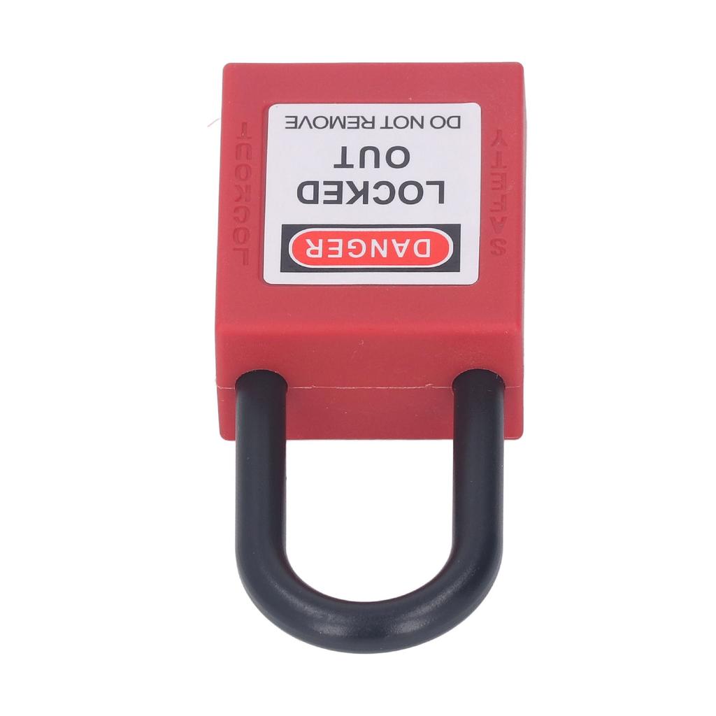 38mm Lockout Tagout Lock Nylon Engineered Dust Proof Energy Isolated Safety Padlock with 2 Keys