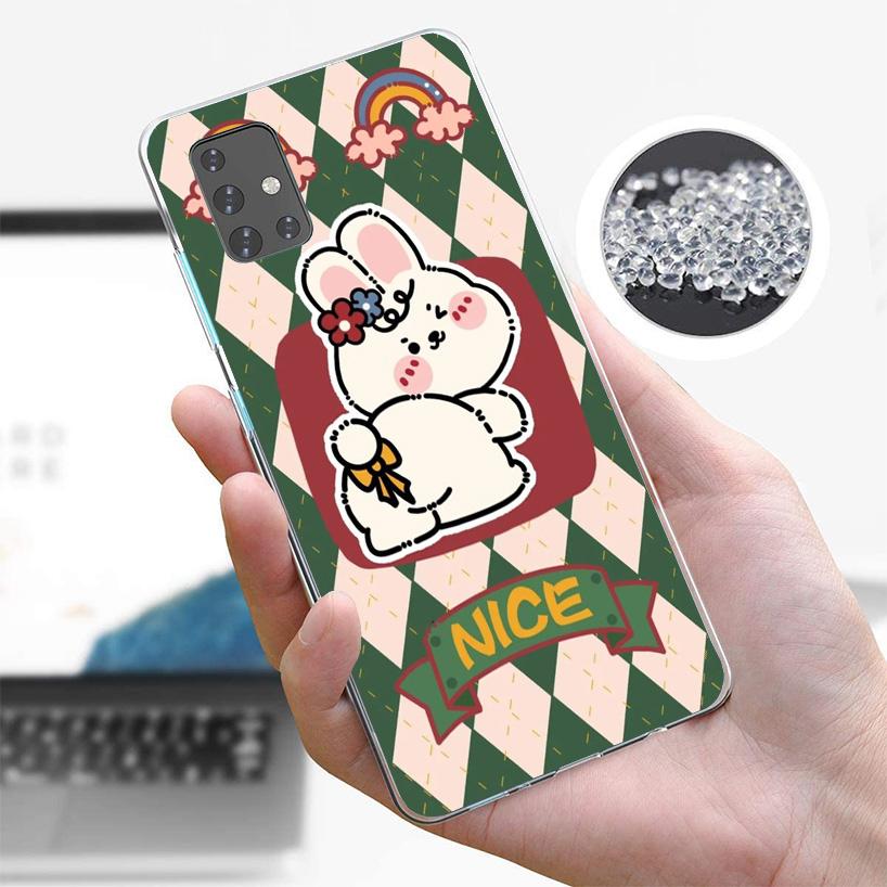 Cartoon Cute Little Rabbit Phone Case for Samsung Galaxy A52 A51 A50S A12 A22 A32 A72 A10S A30S A31 A71 Note 20 Ultra 10 Plus S1