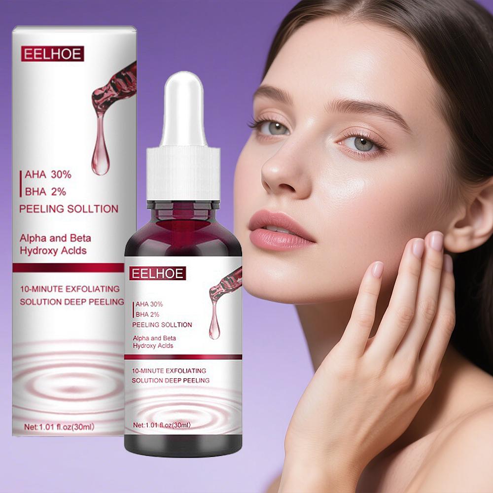 AHA 30%+BHA 2% Exfoliating Face Salicylic Acid Serum Shrink Pores Moisturizing Nourish Smooth Essence Oil Control Skin Care