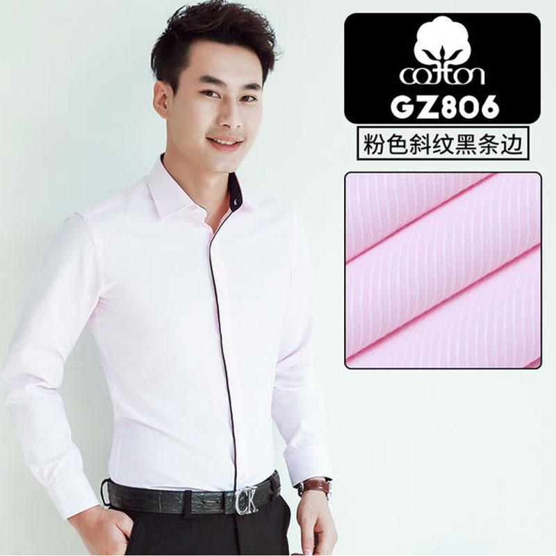 New Men's Short-sleeved Shirt Long Sleeved Spring and Summer Thin High-quality Cotton Casual Wear Fashion Slim
