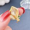 Rhinestone Male Coat Accessories Fruit Korean Style Pin Lemon Brooches Women Badge Fashion Jewelry