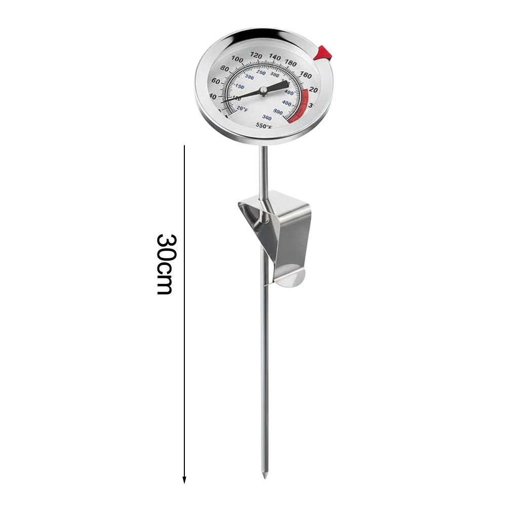 Kitchen Oil Temperature Gauge Probe Lengths 23cm,30cm,40cm High-temperature Oil Thermometer With Stand For Cooking And Grilling