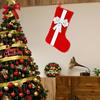 Christmas Stockings 18 Inch Large Fireplace Hanging Stockings with Bow for Xmas Farmhouse Holiday Party Decoration