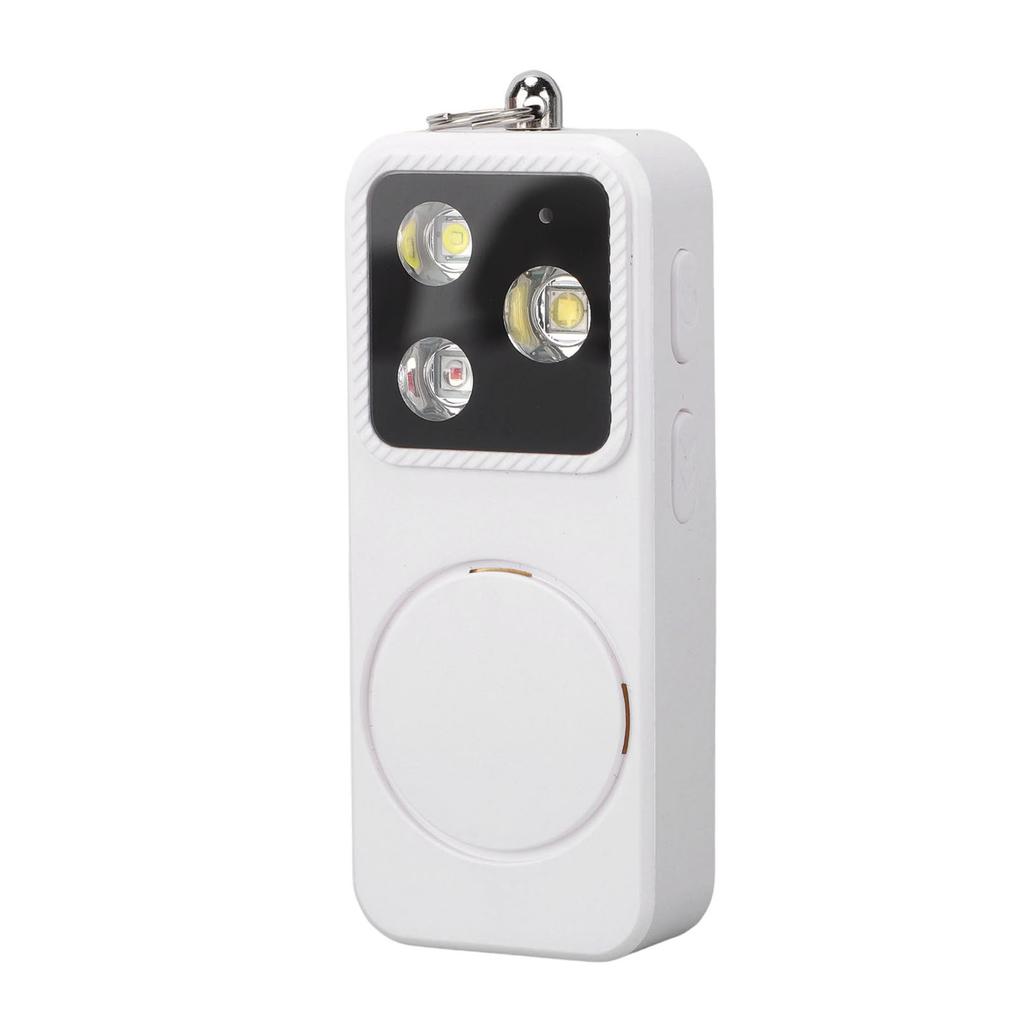 Alarm Light for Women 4 Lighting Modes USB Rechargeable Keychain Siren Security LED Light for Emergency