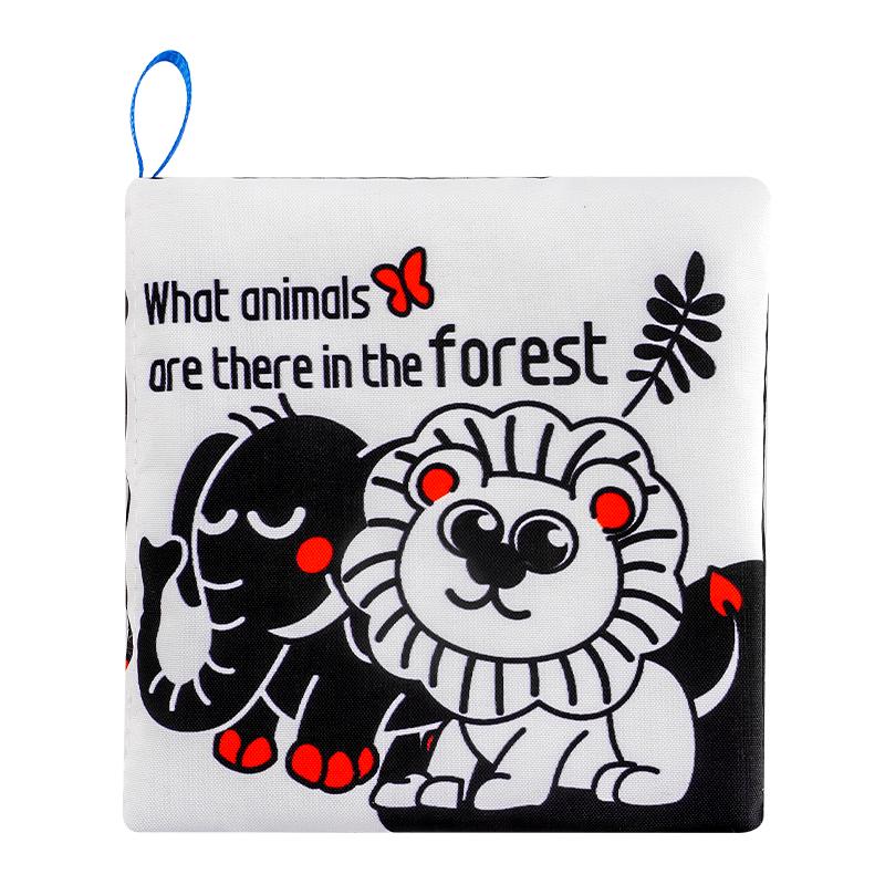Soft Infant Cloth Book Colourful Baby Learning Featuring Touch & Crinkle Sounds Early Education Toys YY18 (1pc)