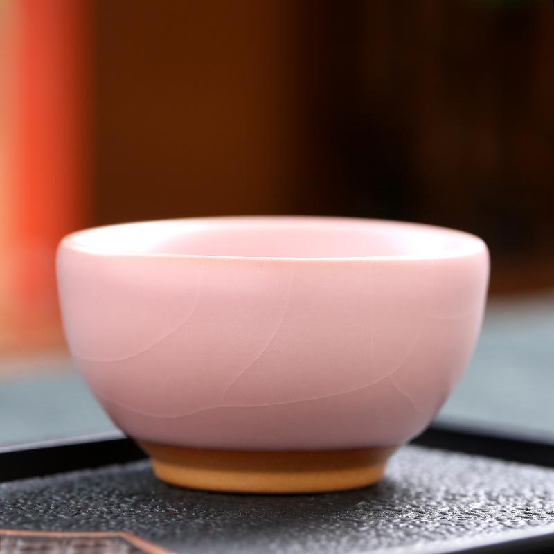 Janpanese Ru Kiln Ceramic Teacup Handmade Personal Meditation Cup Household Tea Bowl Kung Fu Tea Set Drinkware Accessories New