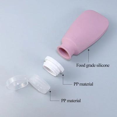 60/90ml Empty Bottle Portable Silicone Travel Bottle Leak Proof Squeezable Liquid Refillable Lotion Bottle Shampoo Container