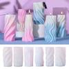 3D Cylinder Candle Mold for Making Candle Soap Plaster Ornament Silicone Resin Casting Molds DIY Craft Non-stick Mould