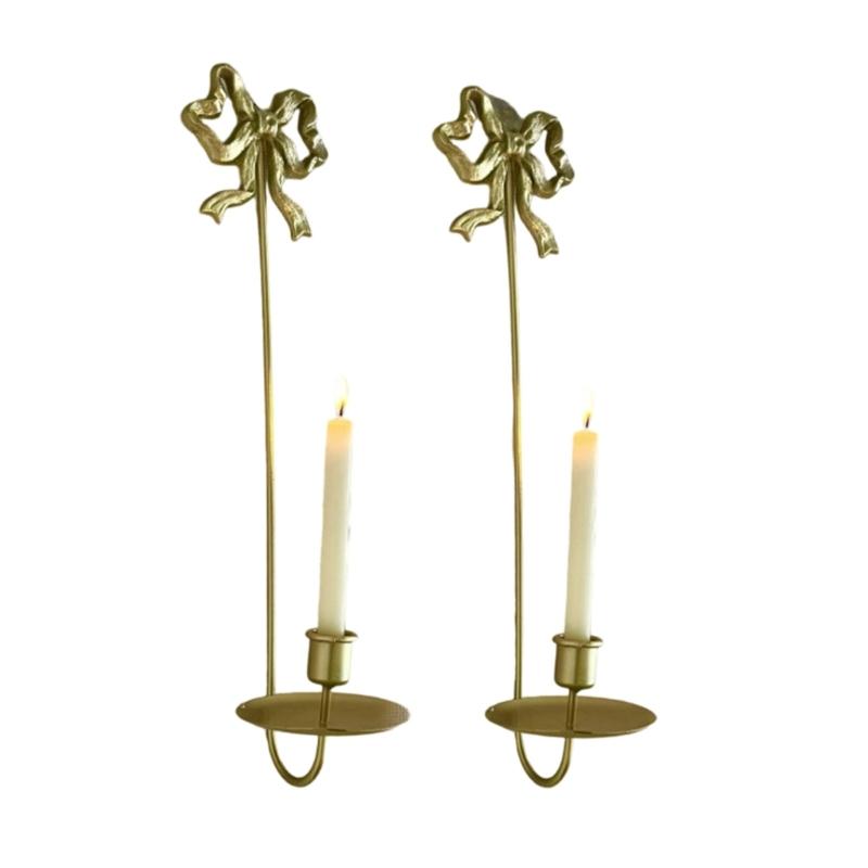 Настенные подсвечники Настенные металлические подсвечники для дома, гостиной, столовой, деревенский декор для дома золотой