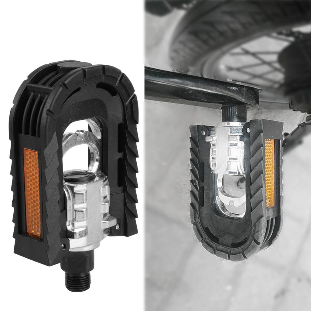 1 Pair Aluminum Alloy Folding Bike Bicycle Pedals Outdoor Cycling Accessory