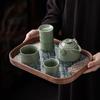 Hongyu Green Bamboo Portable Tea Set with Caddy