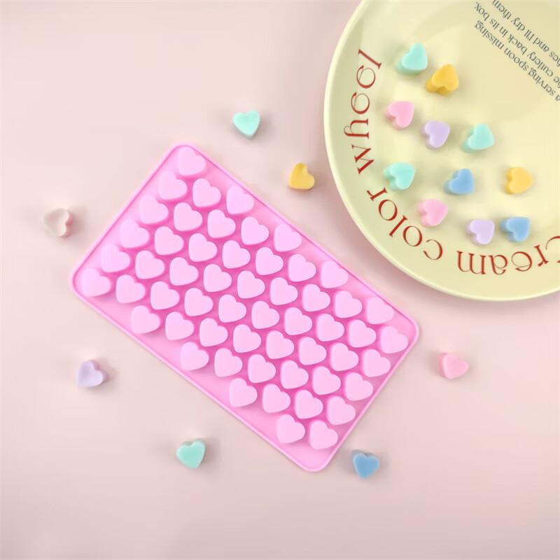 

Силиконовая форма мини-сердечки на 55 ячеек