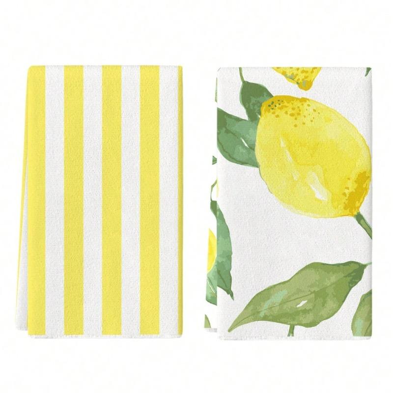 2 Stück Küchentücher, Handtuchsets, Super saugfähige weiche Reinigungstücher, Küchen Dekoration, Küchenutensilien, Haushaltsutensilien, Reinigungstücher