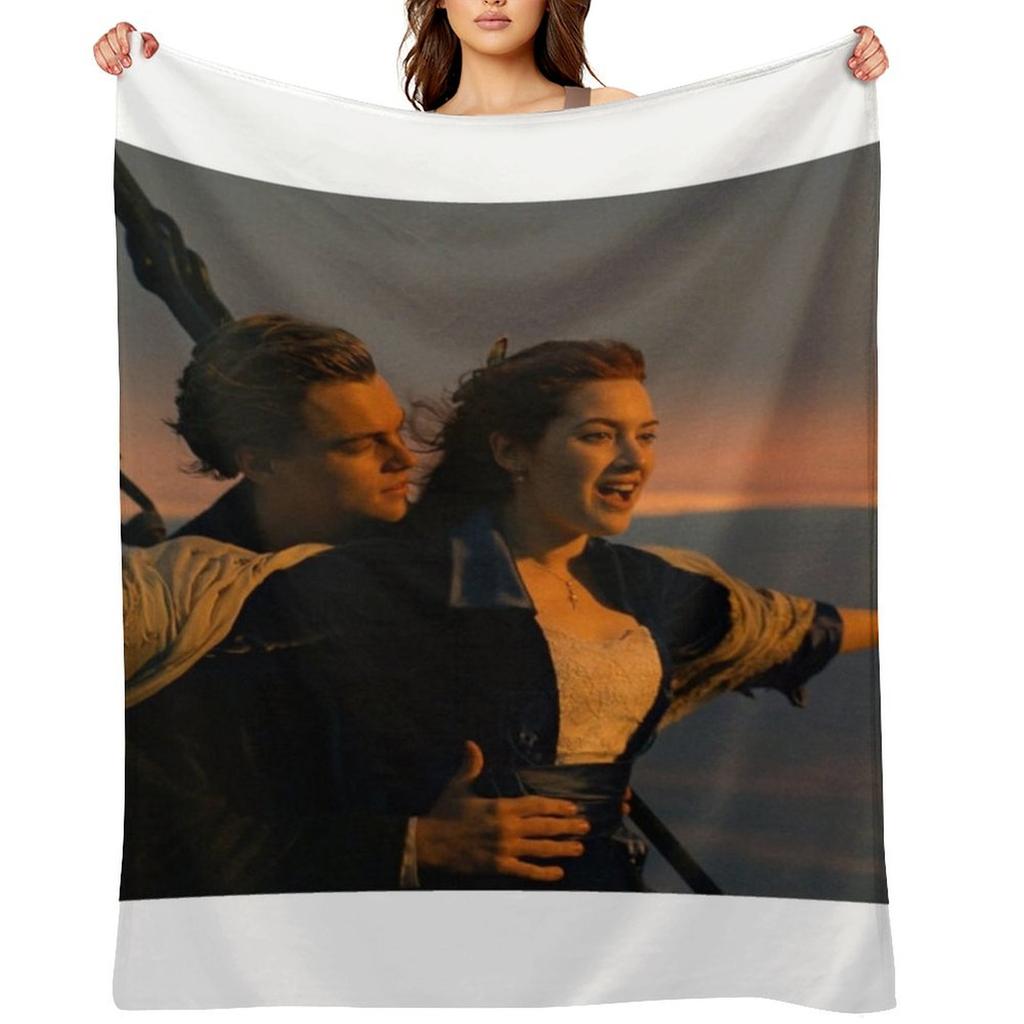Leonardo Di Caprio Titanic Throw Blanket Cute Moving Christmas Decoration Large Blankets