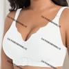 Plus Size Wireless Bra With Seamless Design Soft Support 3/4 Cup Daily Comfort Youth Wear