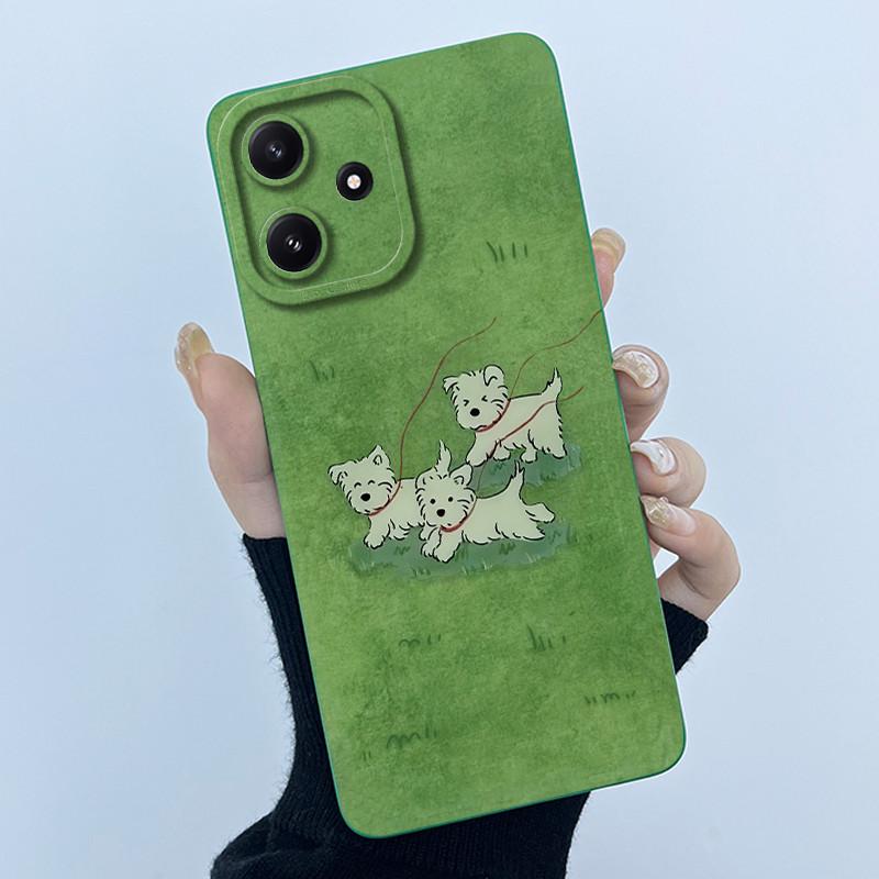 Phone Case For Xiaomi POCO M6PRO 5G Redmi Note 12R 5G Cute Panda Sweet Girls Cats Shockproof Silicone Back Cover For Redmi 12 5G