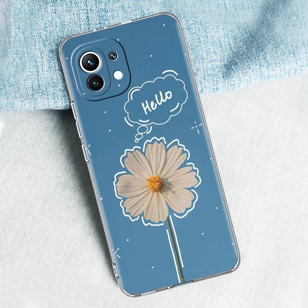 Case For Xiaomi Mi 15 14 13 12 11 Lite 15T 13T 12T Pro Poco X7 X6 X5 Pro 5G X3 NFC F7 F6 F5 Cover Stylish Flower Patterned