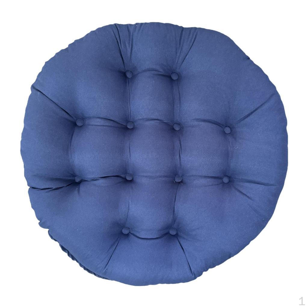 

24 Inch X Patio Seat Cushion, Chair Pad, Washable, Round, Removable, Waterproof, Outdoor синій