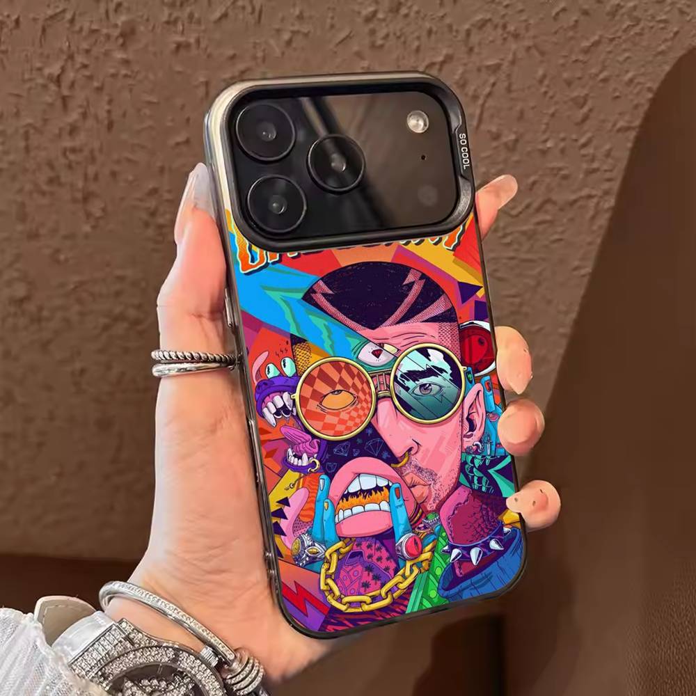 DTMF Debi Tirar Mas Fotos Bad Bunny Phone Case For iPhone 17,16,15,14,13,12,11,Pro Max,Plus black Candy Silver Cover
