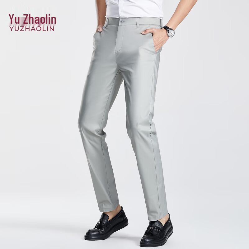 YUZHAOLIN Men s Straight-Leg Casual Business Pants 31 хаки