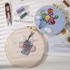Diy Handmade Embroidery Material Package, Giraffe Elephant Rainbow Girl Balloon 2 Pieces Under The Sea