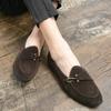 Korean Version Of Love Doudou Shoes Men'S Xia Yinglun Versatile Matte Anti-Velvet Casual Hairstylist Lazy Small Leather Shoes