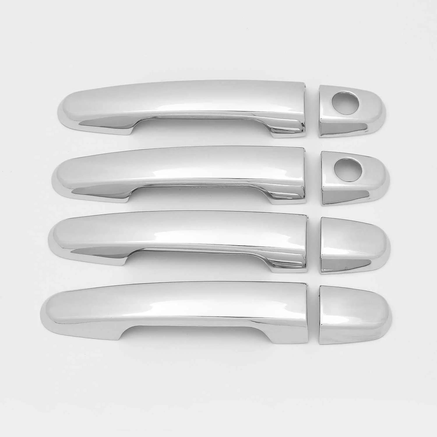 

For Toyota Corolla Axio Altis 2008-2011 2012 2013 ABS Carbon Fiber Black Door Handle Cover Trims Sticker Car Styling Accessories Silver 2K