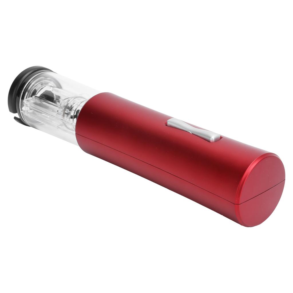 Electric Wine Opener Automatic Bottle Jar Corkscrew Foil Cutter Portable Kitchen Accessory Red