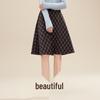 BETU Women's 2025 Winter Plaid A-line Skirt