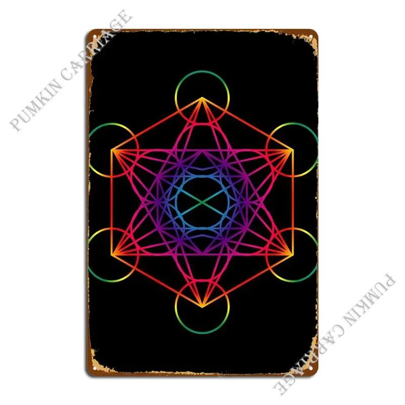 Sacred Geometry Metal Sign Club Home Custom Cinema Tin Sign Poster