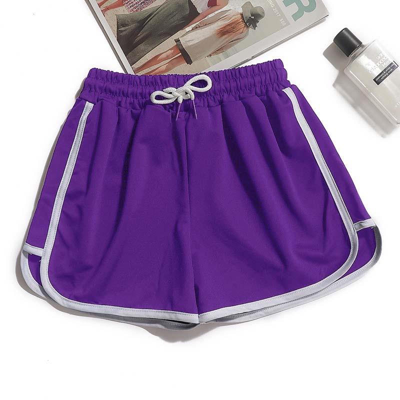 Sporty Three-Quarter Length Yoga Slimming Loose Plus Size Hot Pants & Pajama Shorts for Women and Girls