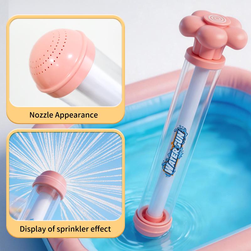 Pusher Type Fireworks Spray Water Gun Outdoor Splash Games For Summer Pool Activities Water Fights Interactive Water Spray Toys