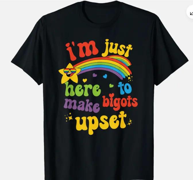 Funny Pride Month LGBT Ally Gay Rights Rainbow Unisex T-Shirt