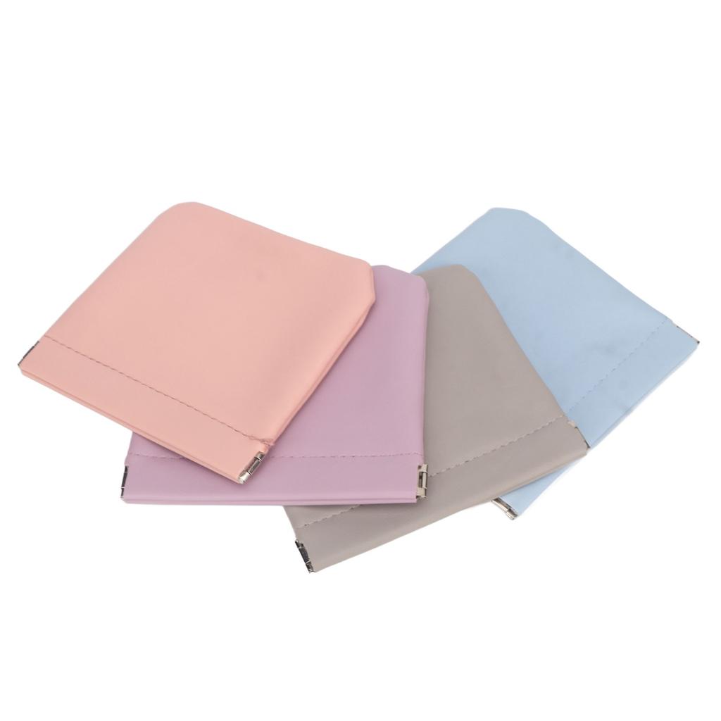 4 barvy Mini taštička na rtěnky Automatické zavírání Přenosná PU kožená kapsa Kosmetická taštička na make-up na sluchátka