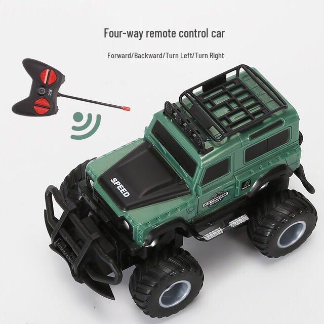 Remote-Control Off-Road Vehicle Cake Decoration for Boys' Birthday – Racing Flag Insert Cards