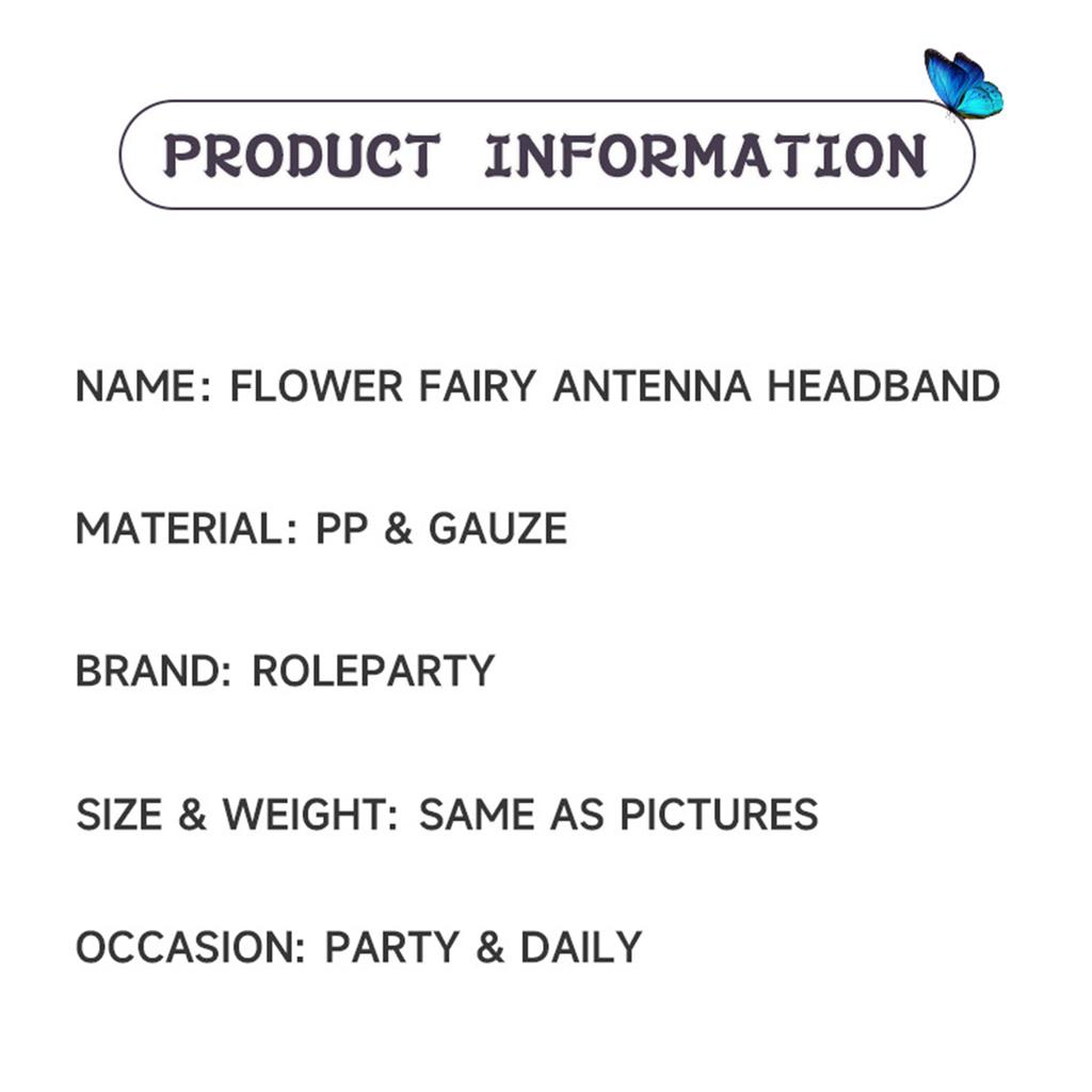 Flower Fairy Fairy Tentacles Hairband Forest Fantasy COSPLAY Hair Accessories Hairband Halloween Christmas