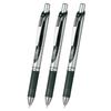Pentel Ballpoint Pen Gel Ink EnerGel Knock Type 0.5mm BLN75ZA3AMZ Black 3 Pieces