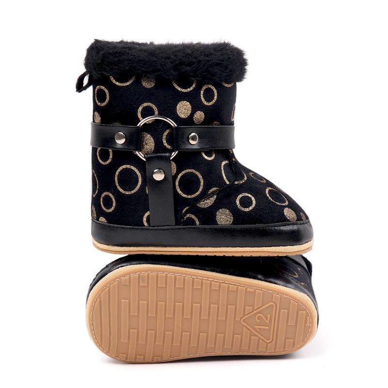 Βρεφικά Παπούτσια με Βαμβακερή Επένδυση Επίπεδα Αντιολισθητικά Ζεστά Μπότες Χιονιού