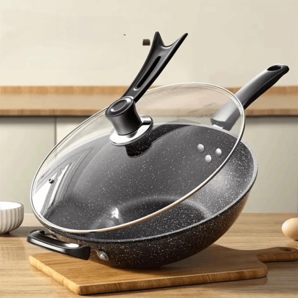 Non-Stick Frying Pan Universal Wok Lightweight Stir-Fry Pan  Cooking